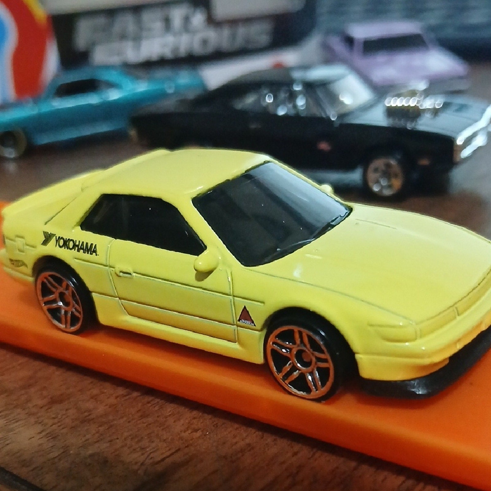 Nissan Silvia Yellow Hot Wheels Car As Seen On Tokyo Drift. New