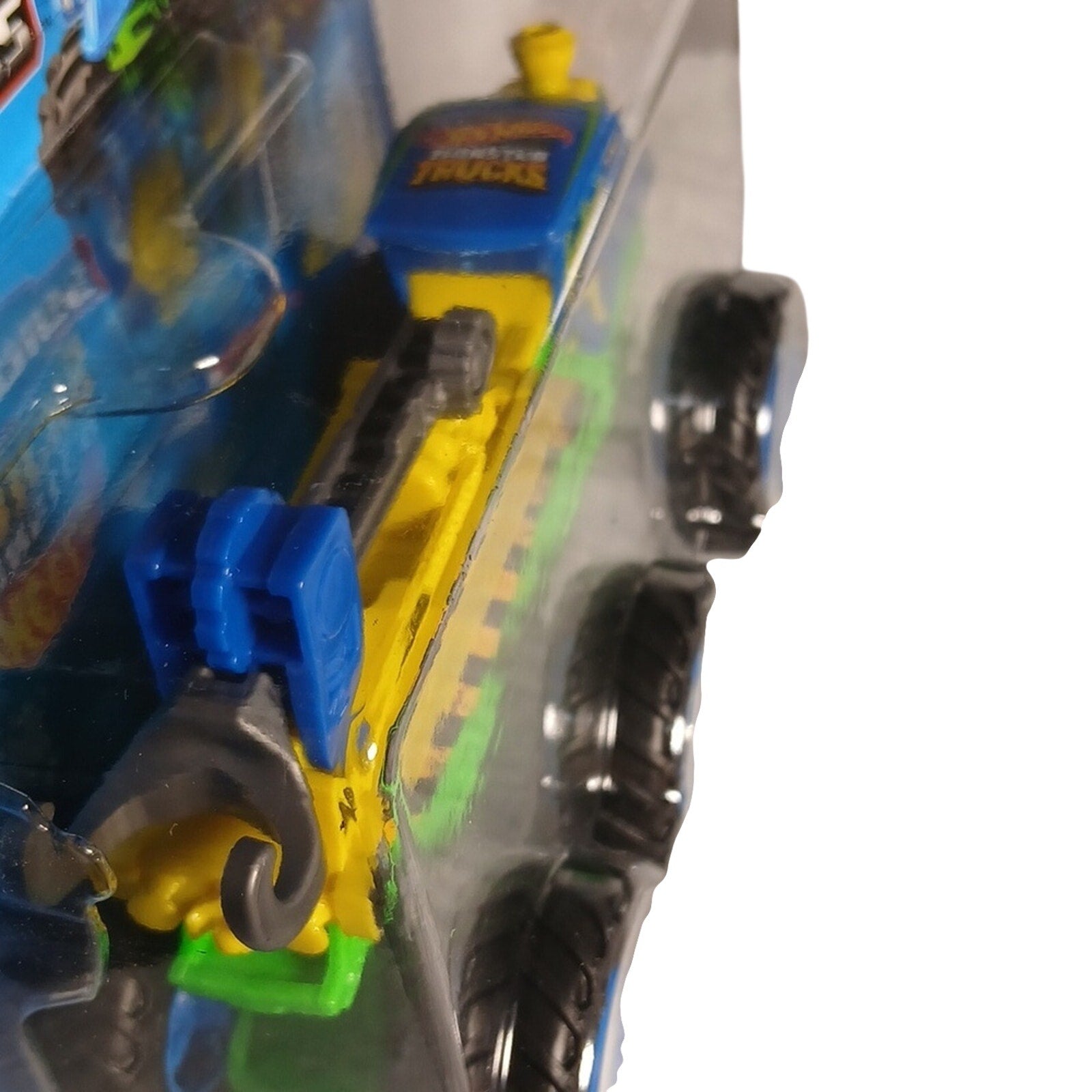 Hot Wheels Monster Trucks Loco Punk - Blue and Yellow Big Rigs 6 Wheeler