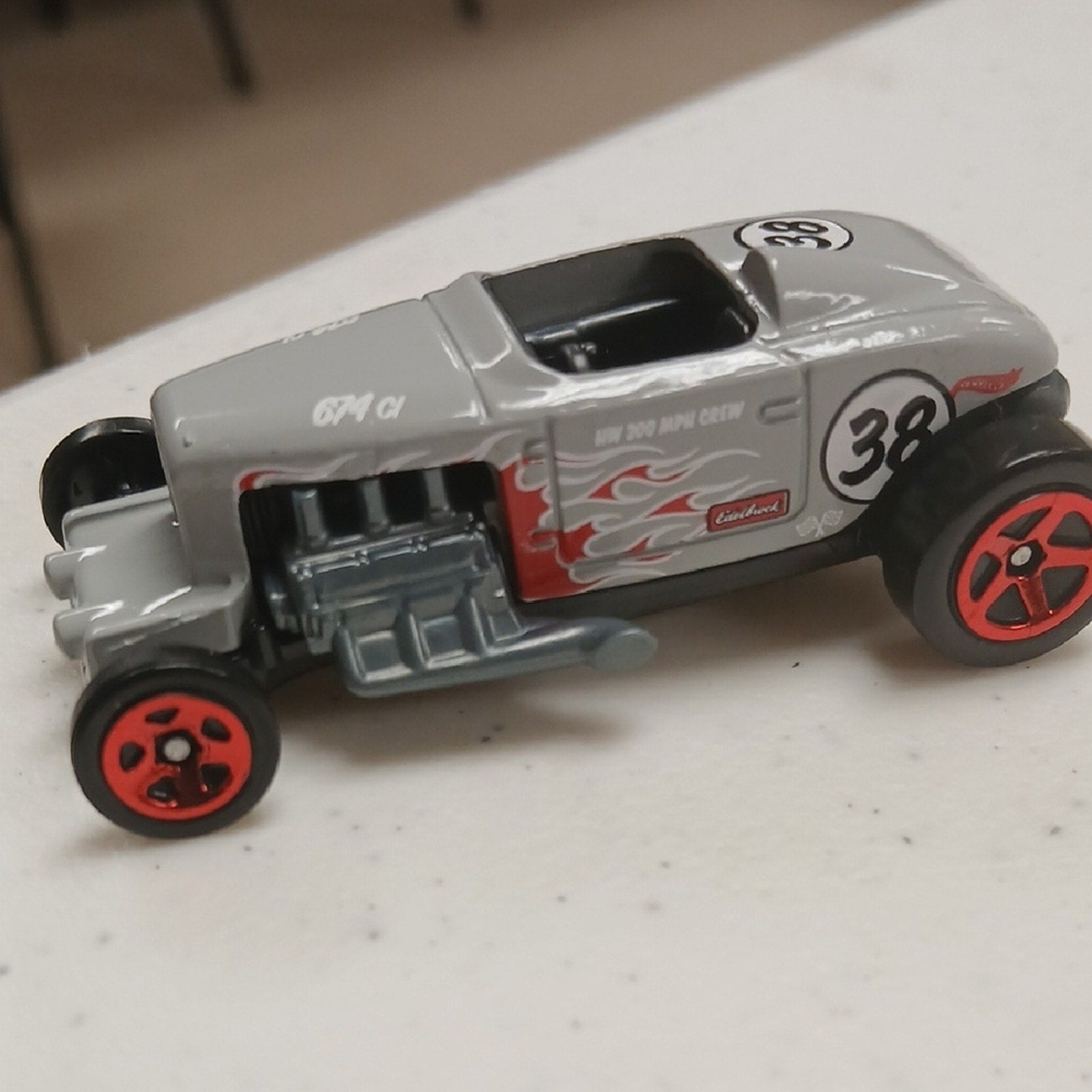 Max Steel Hot Wheels 33 Ford Gray and Red Racing Toy Car