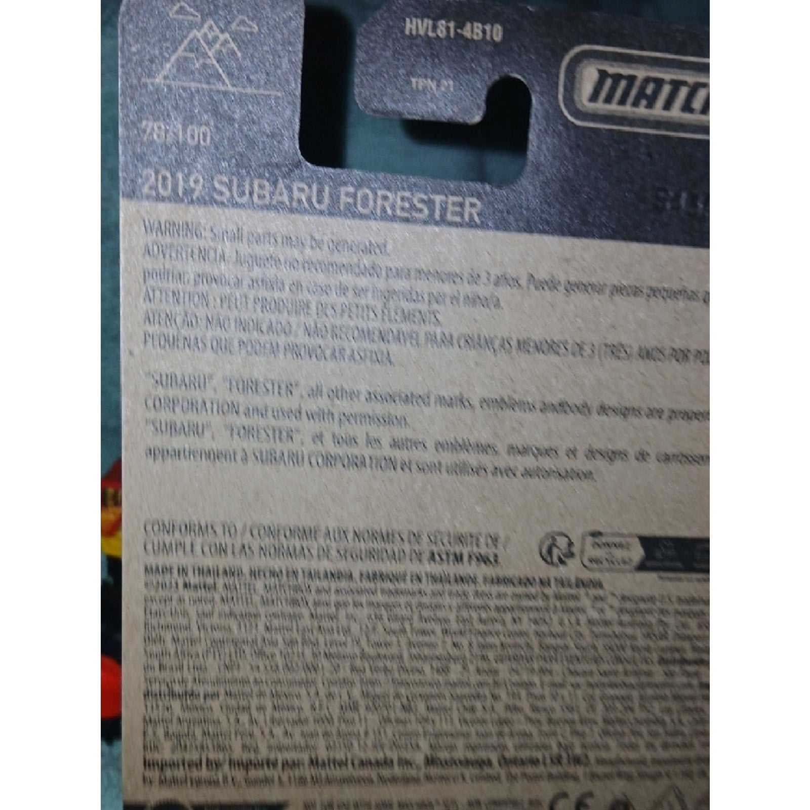 Matchbox 2019 Subaru Forester Toy Car – Light Blue