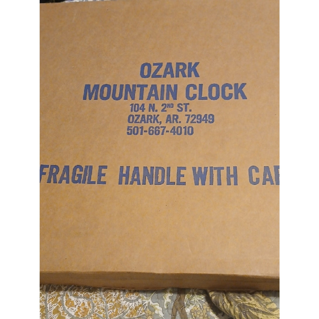 Ozark Mountain Clock Branded - Jet Fighter Silhouette Clock New In Original Box