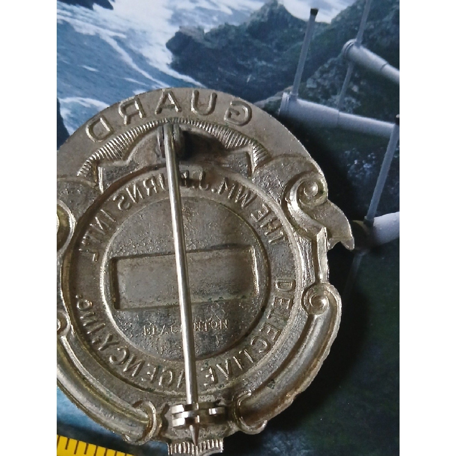 Burns Detective Agency Guard Badge '55135' - Blackinton Detective Badge