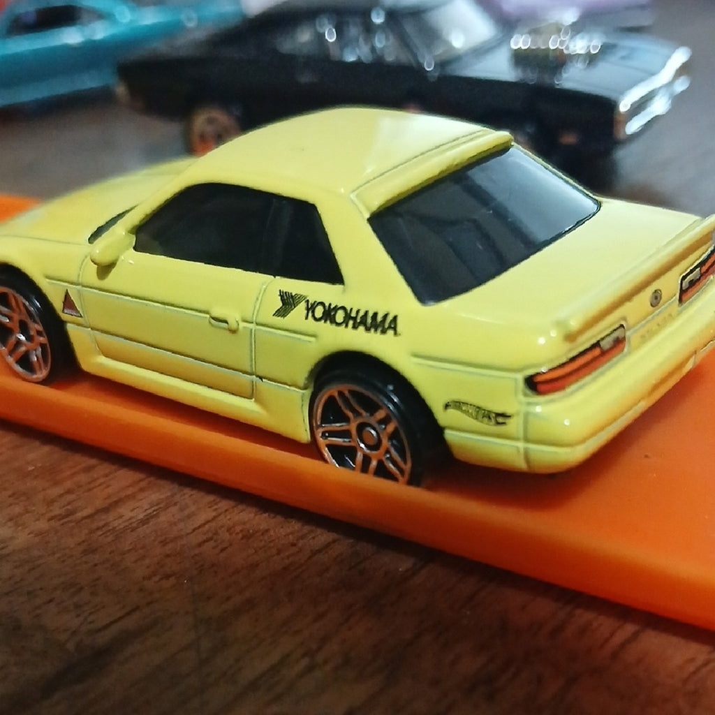 Nissan Silvia Yellow Hot Wheels Car As Seen On Tokyo Drift. New
