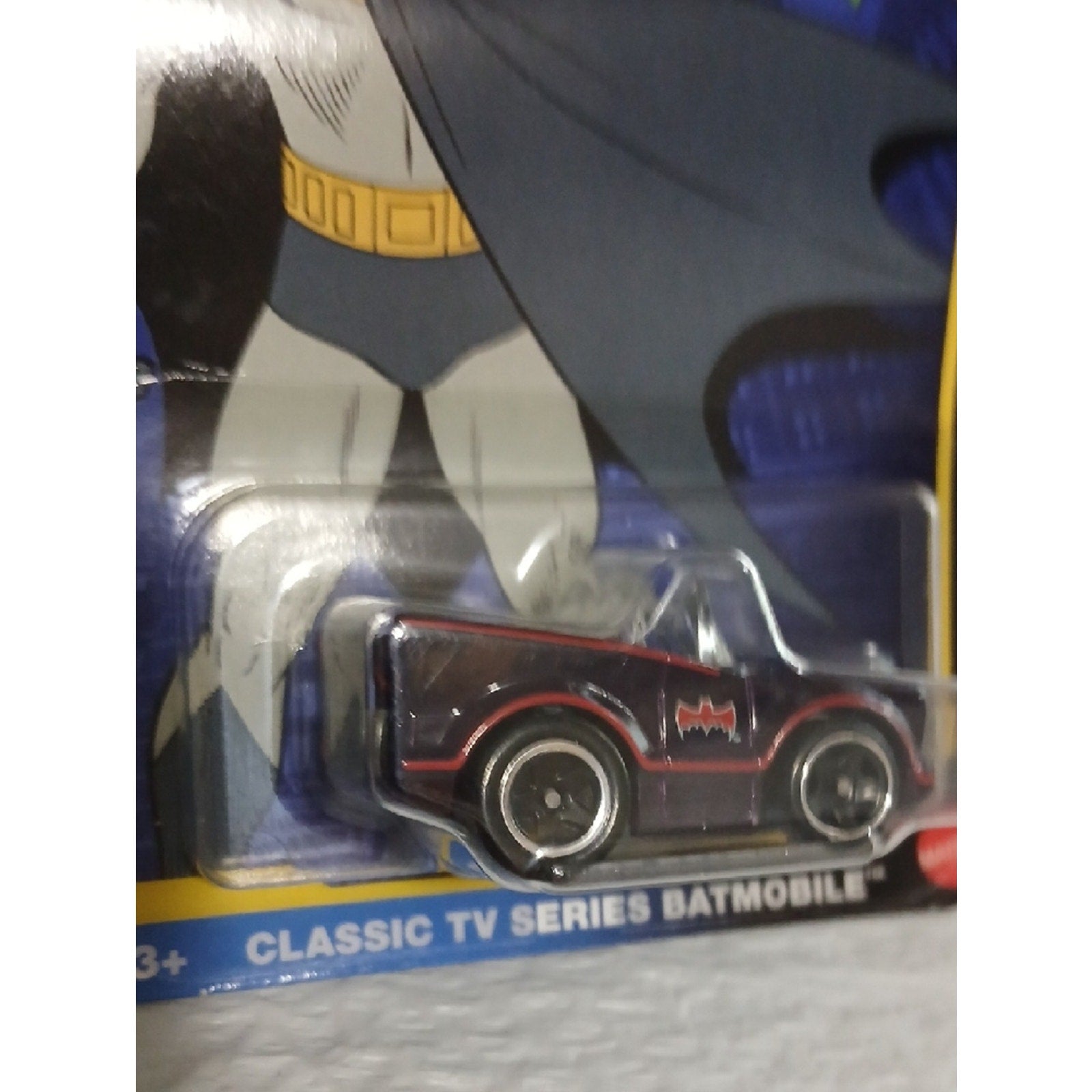 Hot Wheels Batman Classic TV Series Black & Red Batmobile Toy Car