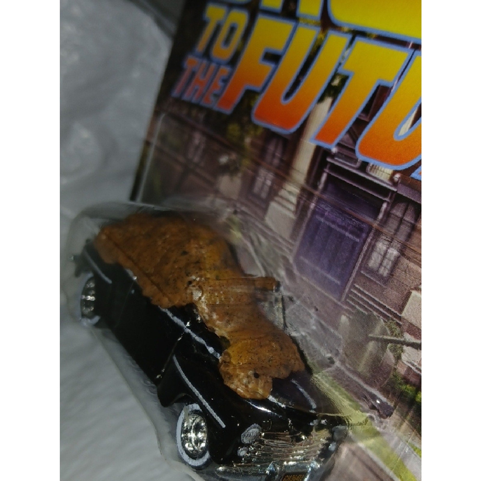 Hot Wheels Premium Back to the Future Ford Super De Luxe - Black with poop