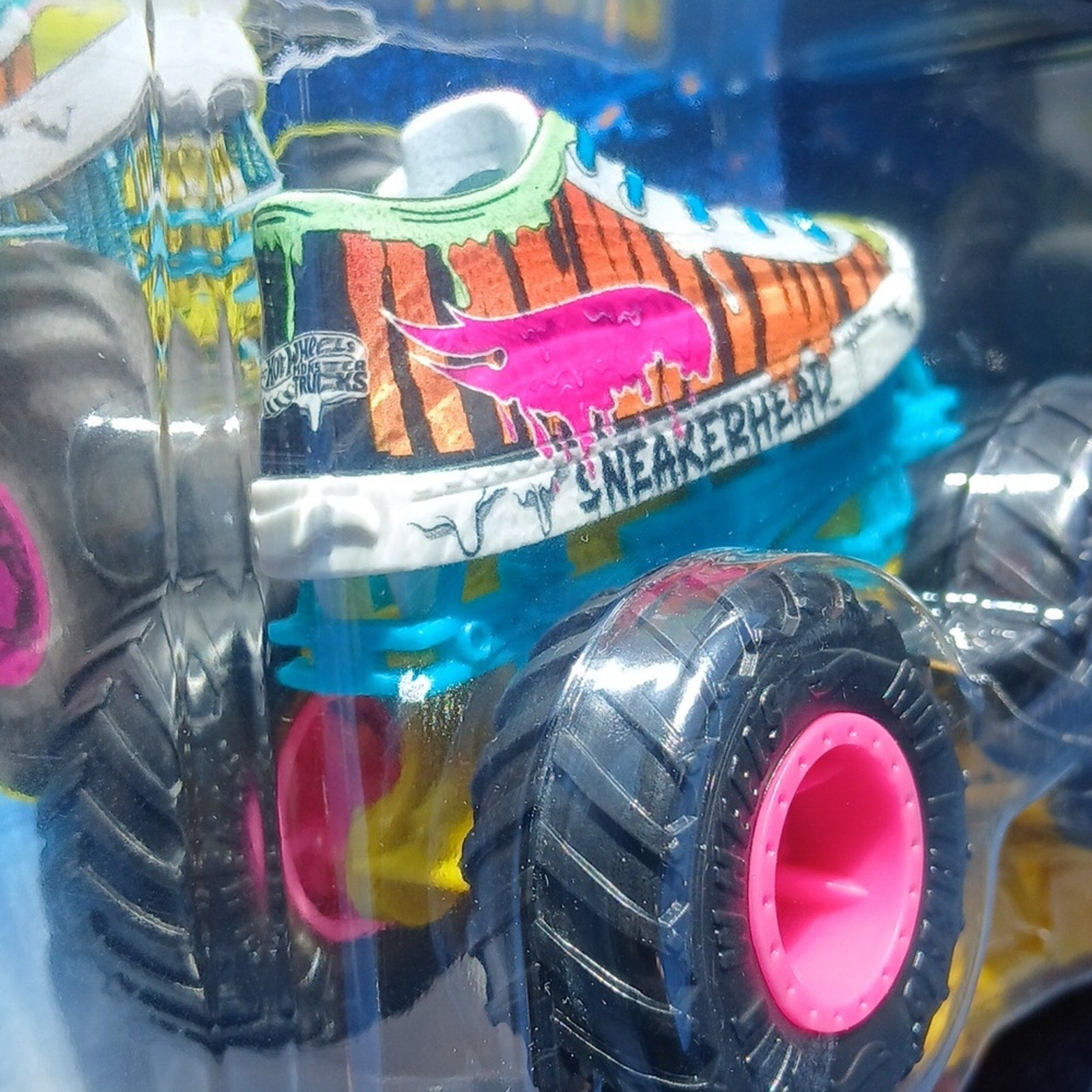 Hot Wheels Monster Trucks Sneakerhead Toy Truck - Pink & Teal