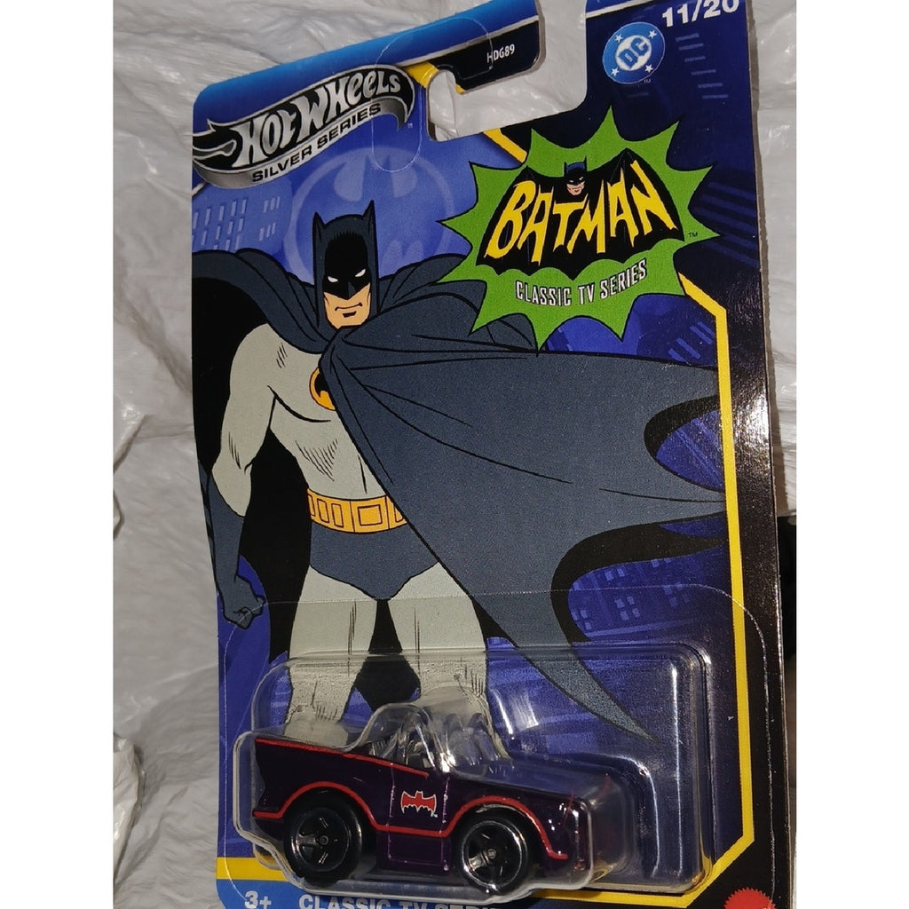 Hot Wheels Batman Classic TV Series Black & Red Batmobile Toy Car