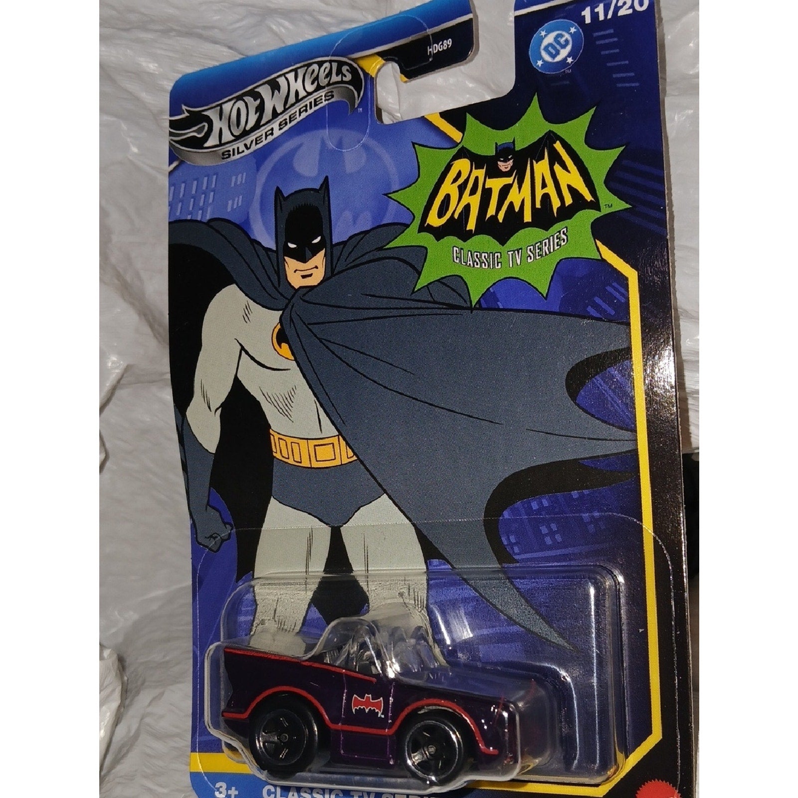 Hot Wheels Batman Classic TV Series Black & Red Batmobile Toy Car