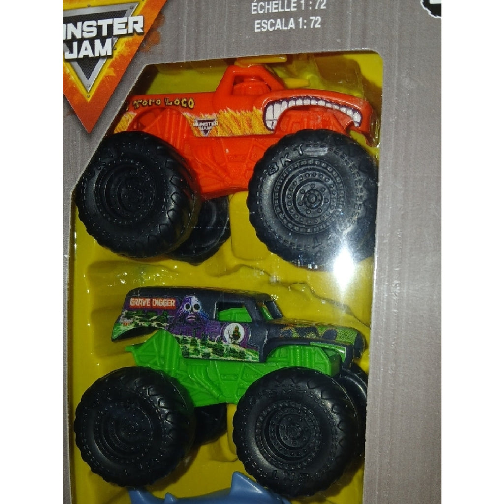 Monster Jam 4-Pack Monster Truck 1/72 Scale Set As Pictured