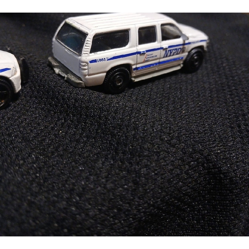NYPD POLICE VEHICLES...Charger and Suburban.. Matchbox Used  Car Set