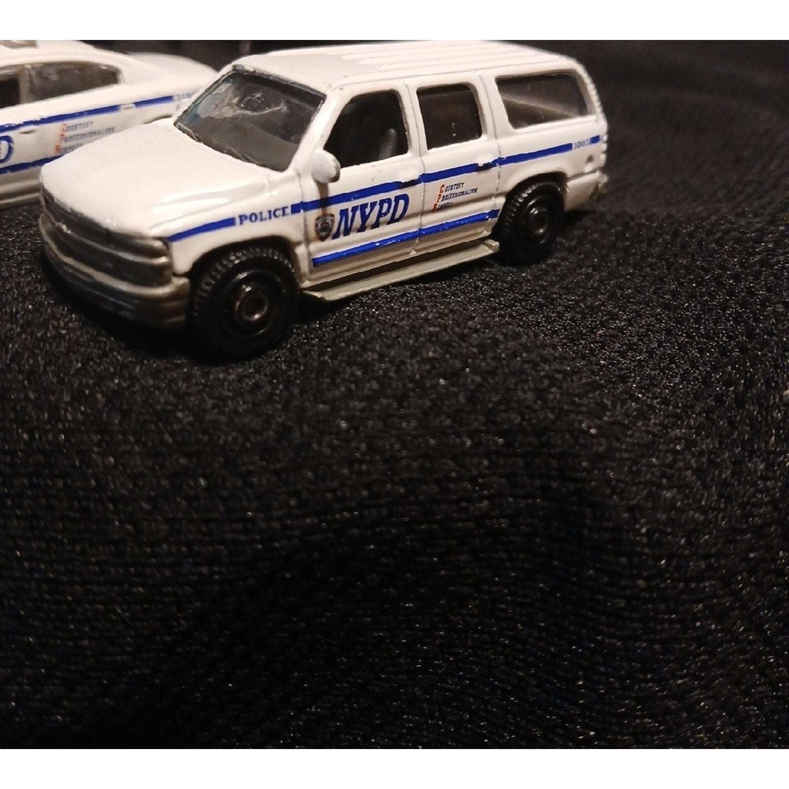 NYPD POLICE VEHICLES...Charger and Suburban.. Matchbox Used  Car Set