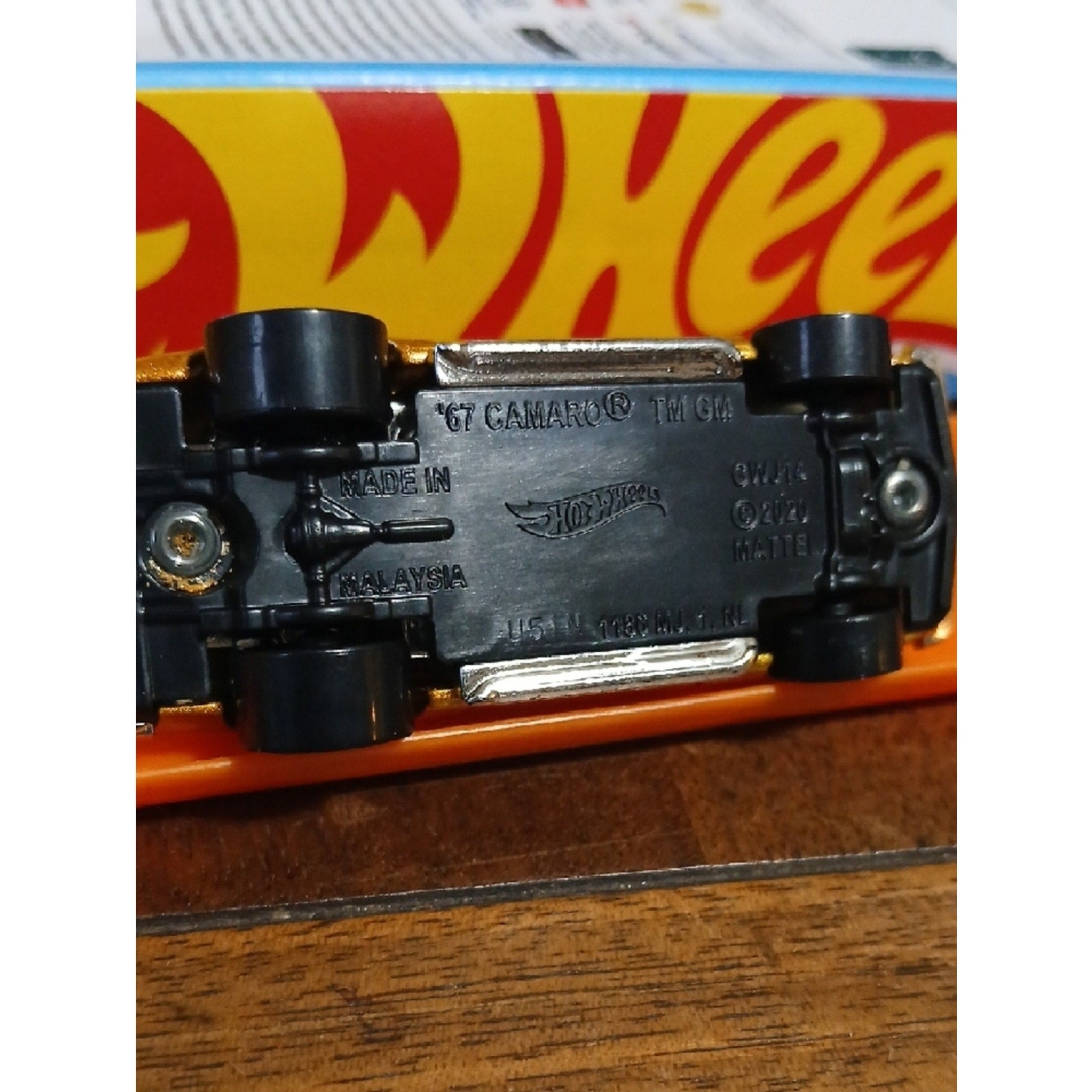 67 Camaro Hot Wheels Metallic Gold Classic Muscle Car   New Unused