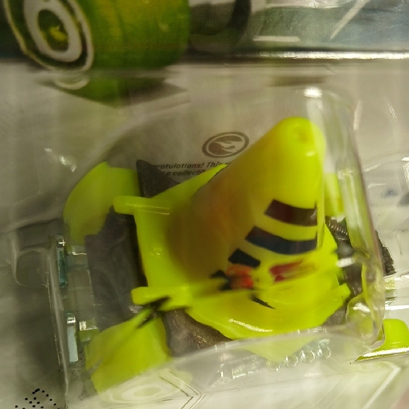 Hot Wheels Cone Shaker Toy Car - Neon Green and Red