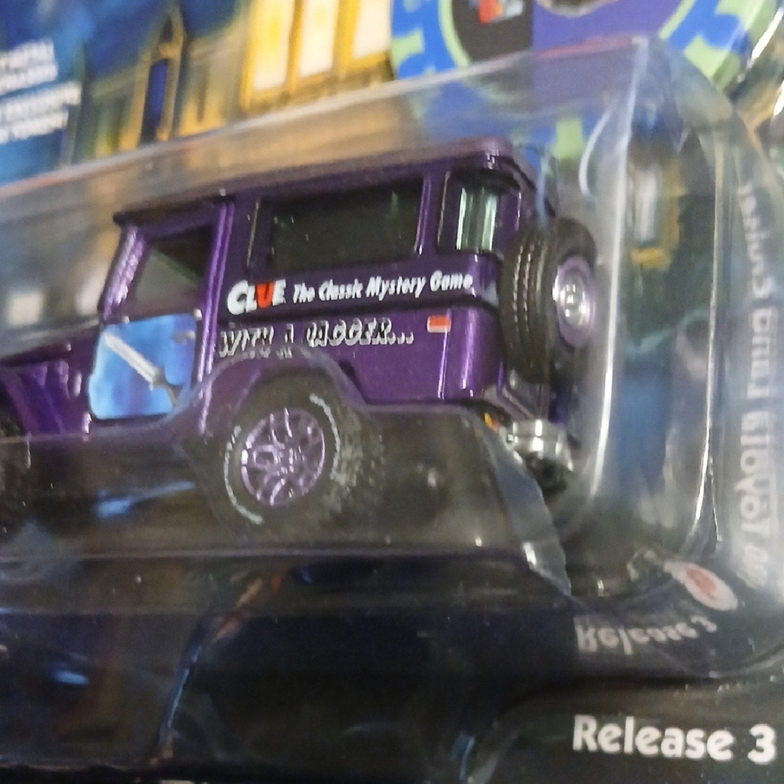 CLUE Classic Mystery Game Professsor Plum 1980 Toyota Landcruiser  - Purple