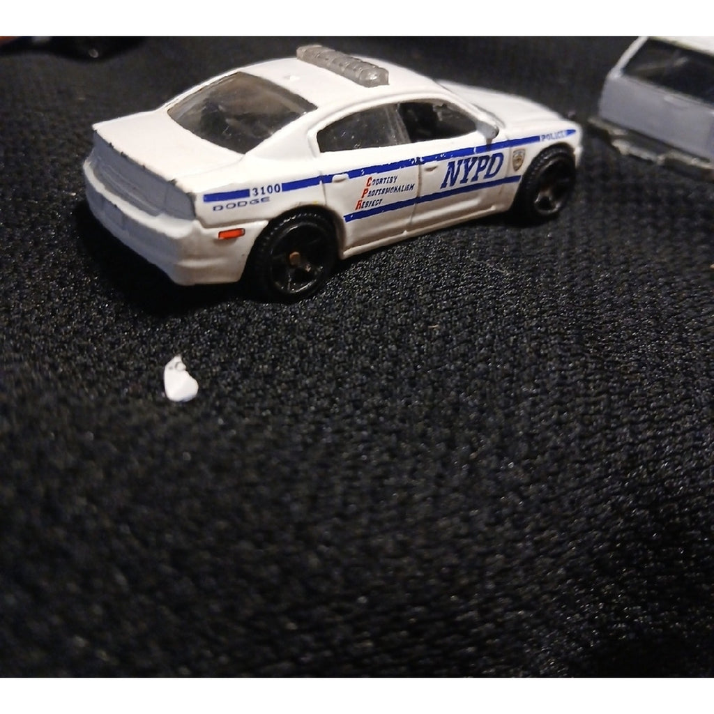 NYPD POLICE VEHICLES...Charger and Suburban.. Matchbox Used  Car Set