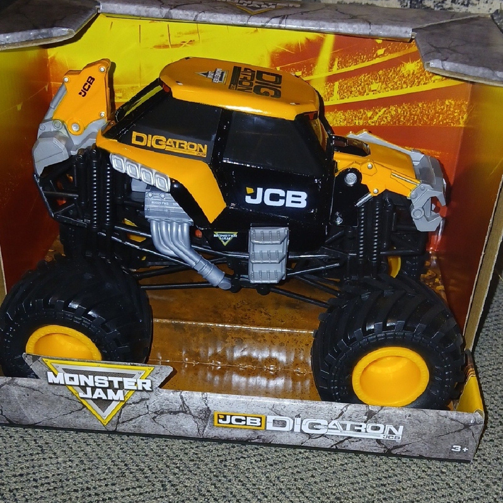 Monster Jam Digatron Toy Truck - Black and Yellow