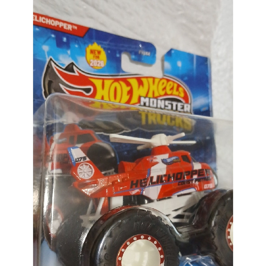 Hot Wheels Monster Trucks Helichopper Toy - Red