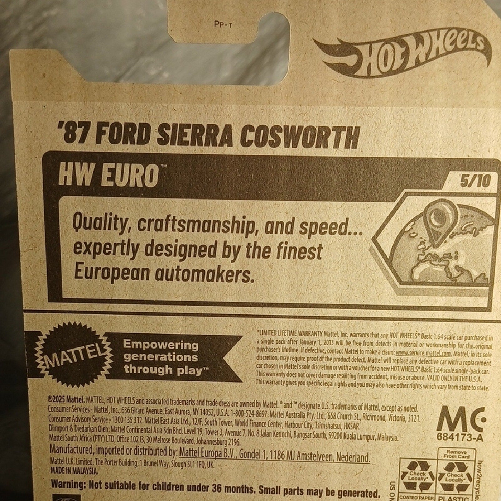 Ford Sierra Cosworth Hot Wheels - Light Pink