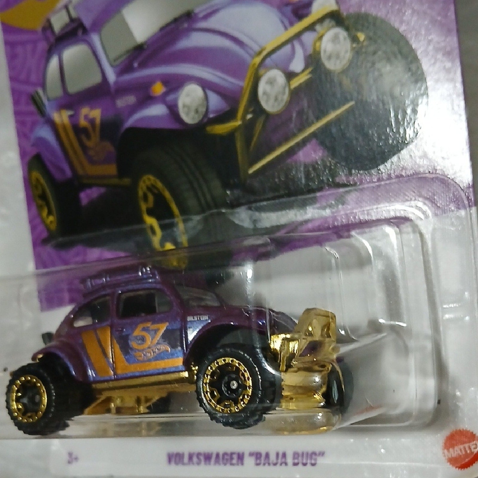 Baja Bug Hot Wheels 57th Anniversary Car - Purple and Gold