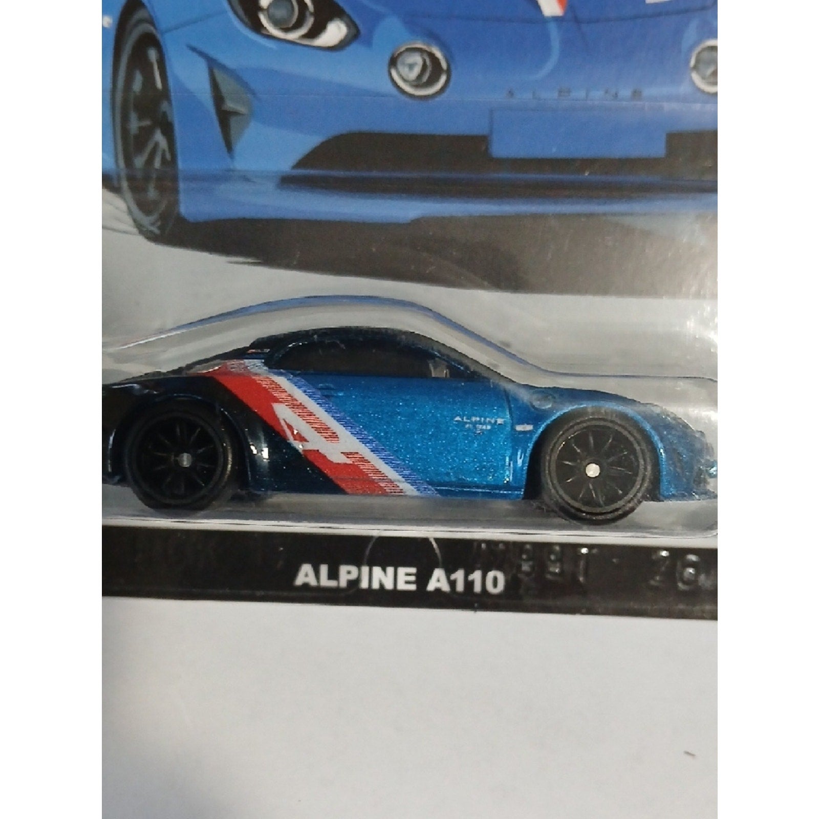 Hot Wheels Alpine A110 Car - Blue with Red On REAL RIDERS TIRES