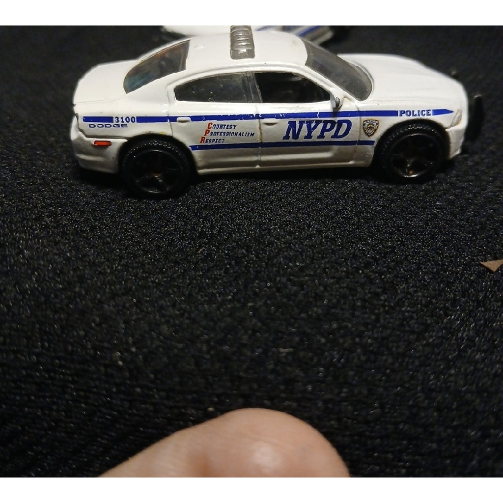 NYPD POLICE VEHICLES...Charger and Suburban.. Matchbox Used  Car Set