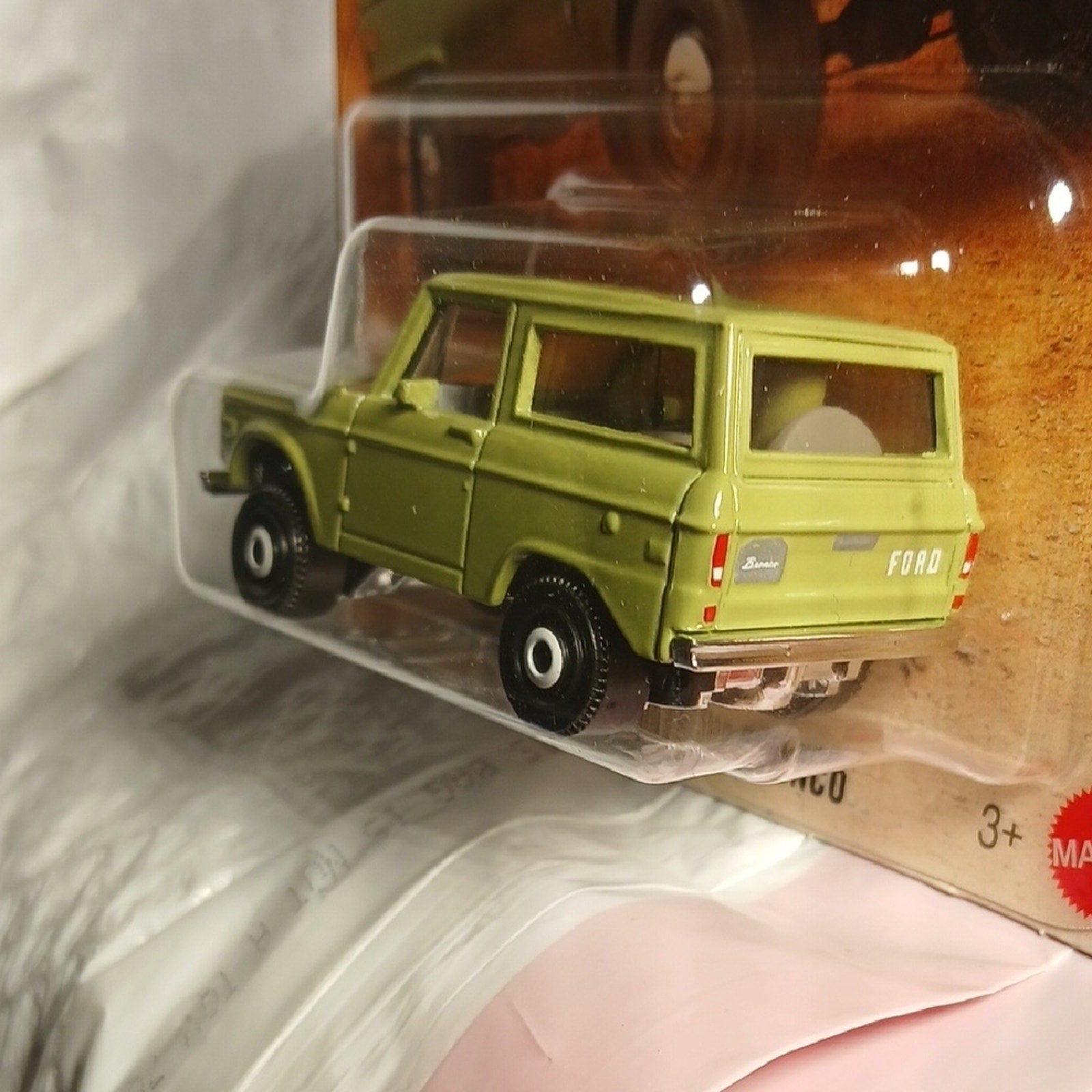 Mattel 1970 Ford Bronco - Matchbox .Olive Green