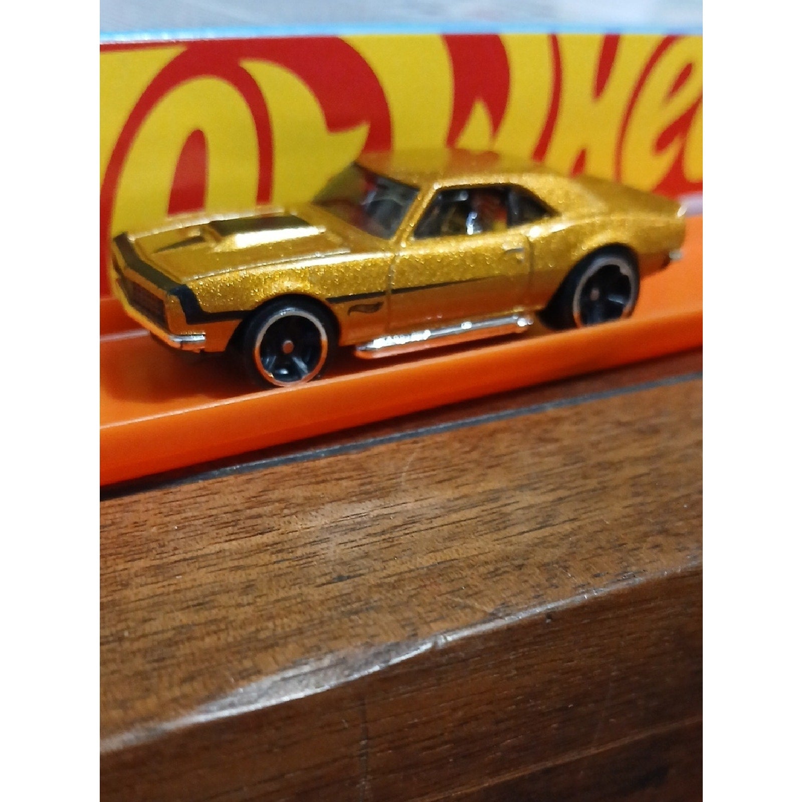 67 Camaro Hot Wheels Metallic Gold Classic Muscle Car   New Unused