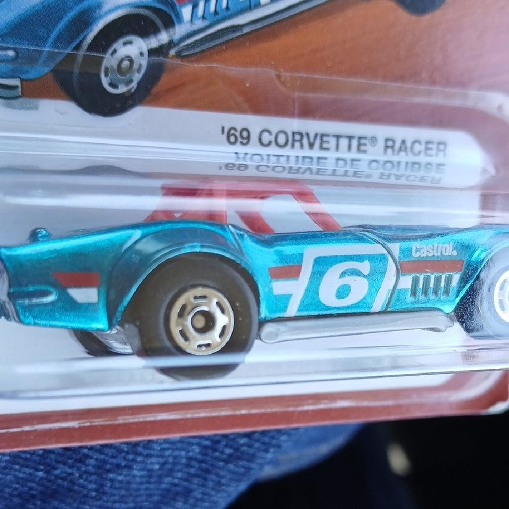 Hot Wheels '69 Corvette Racer - Blue with Red & White Stripes The Hot Ones