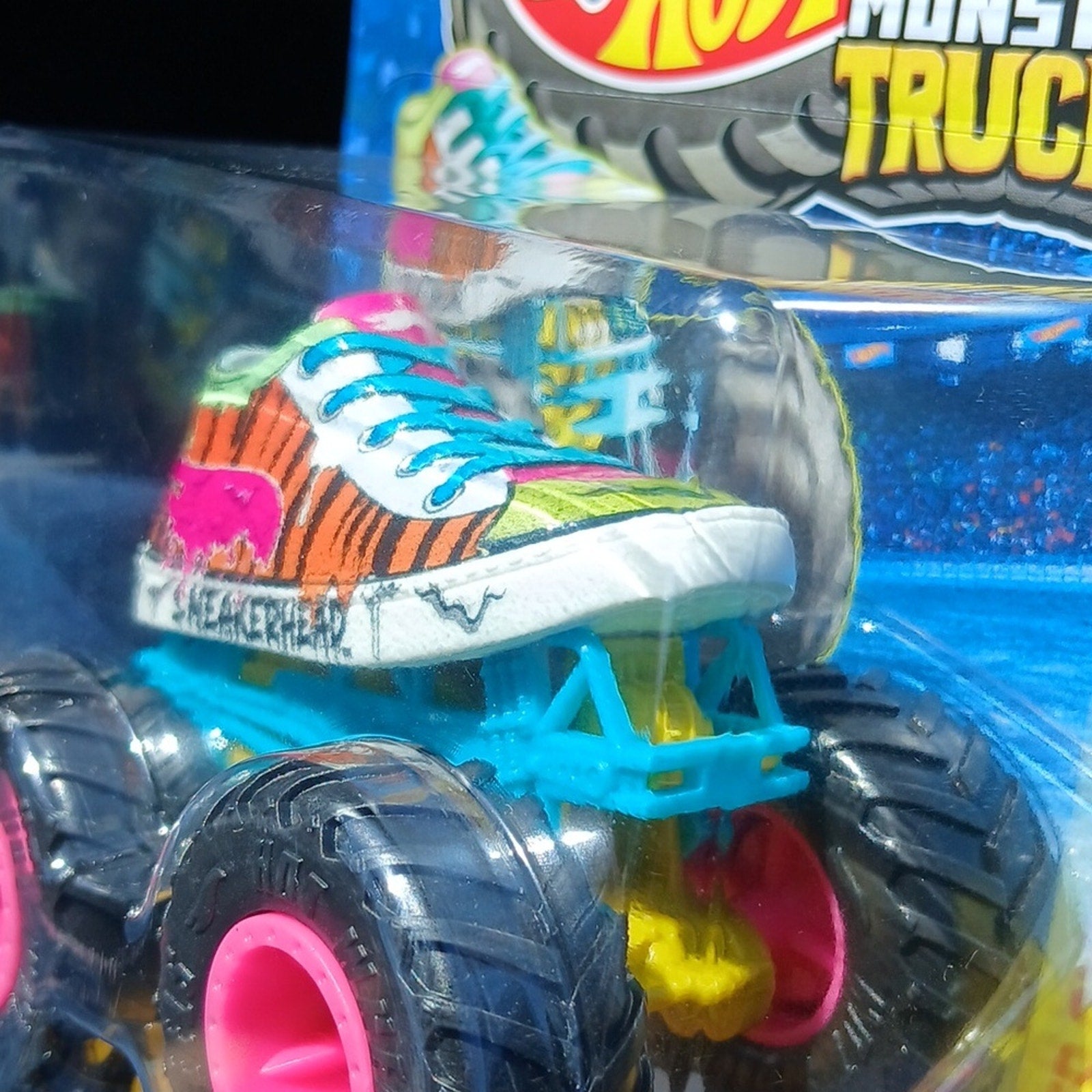Hot Wheels Monster Trucks Sneakerhead Toy Truck - Pink & Teal