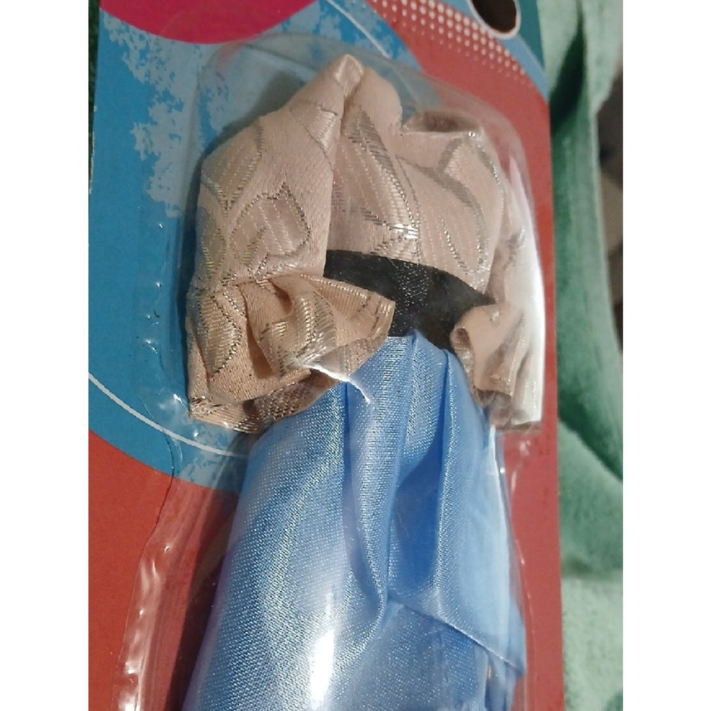 Kids Fashion Doll Outfit - Blue Skirt & Pink Top Set