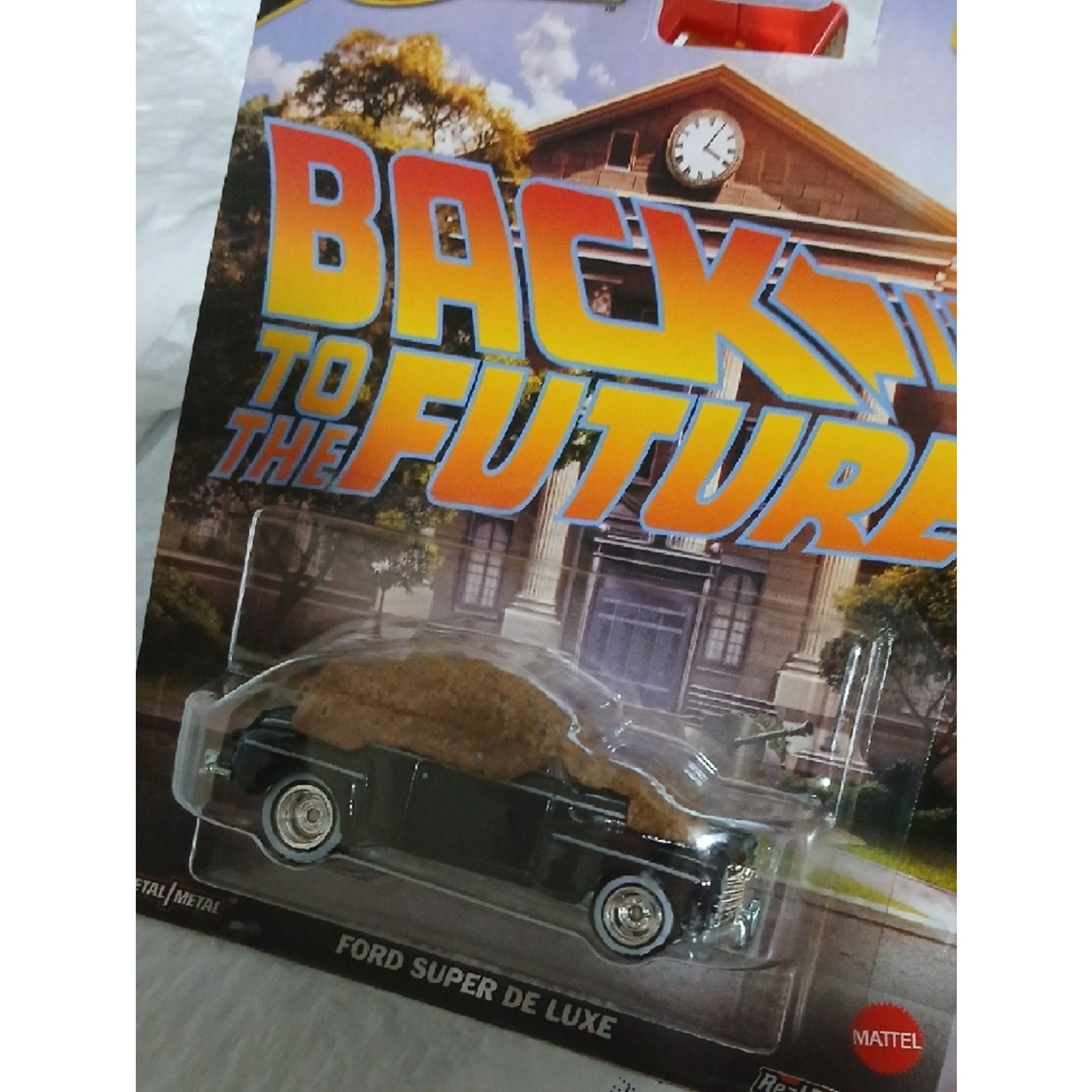 Hot Wheels Premium Back to the Future Ford Super De Luxe - Black with poop