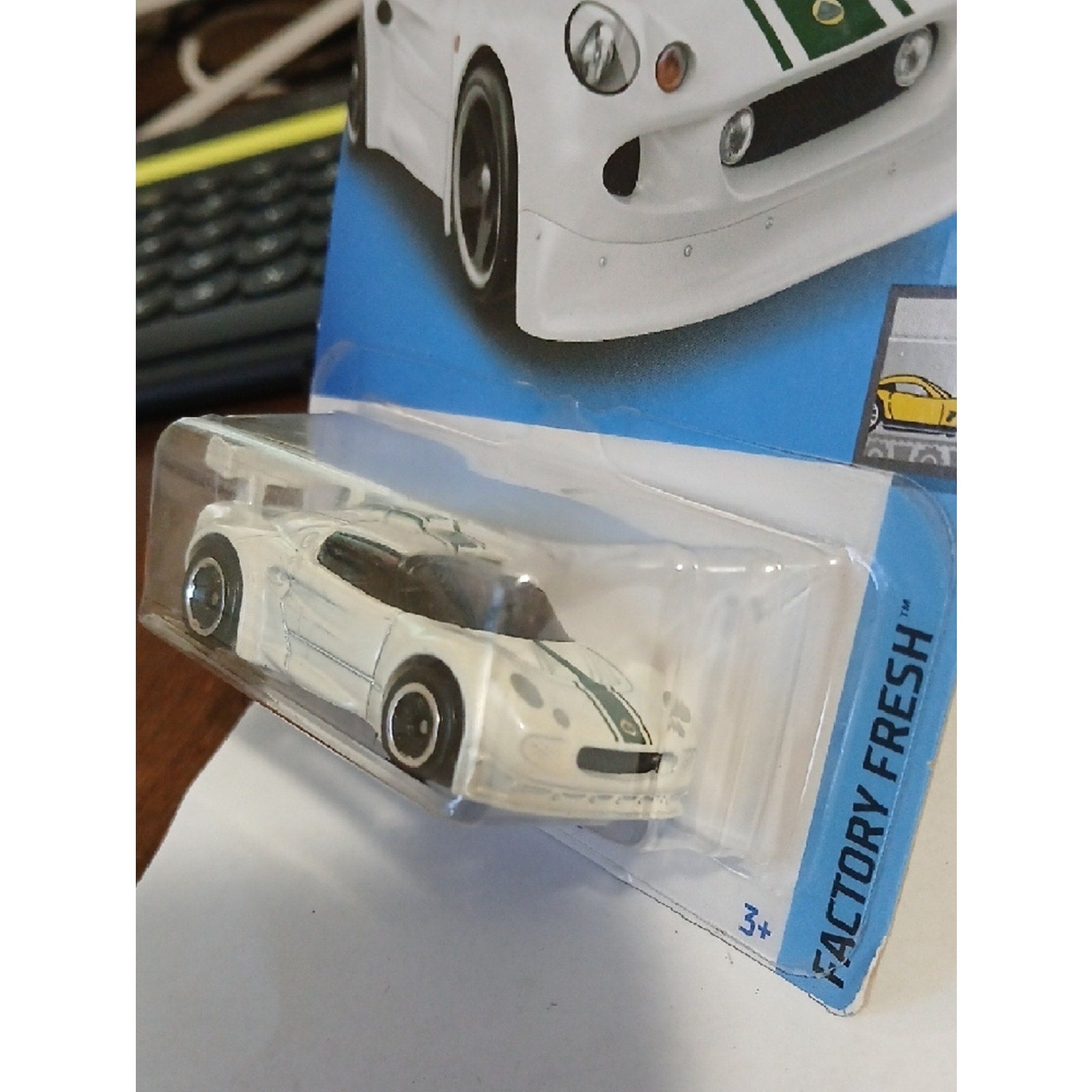 Hot Wheels Lotus Sport Elise  2021 Hot Wheels-  White with Green Stripe