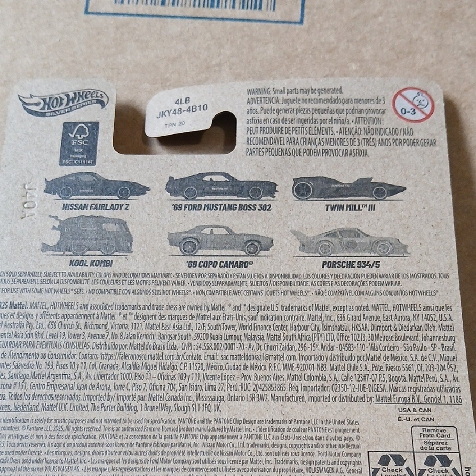 '69 Ford Mustang Boss 302 - Pantone 195 Red Hot Wheels Silver Series