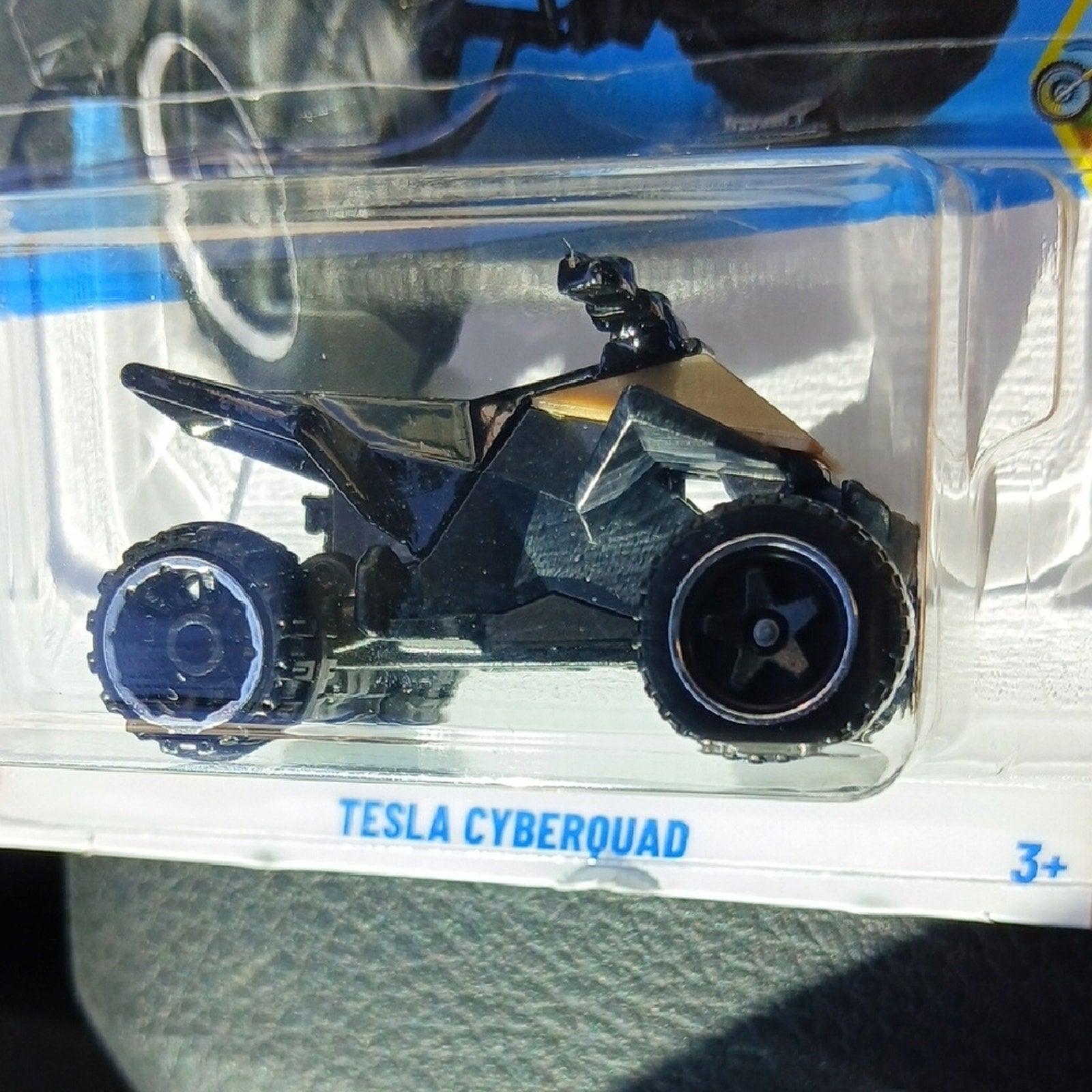 Hot Wheels Mini  Tesla CyberQuad Bike - Black and Gold