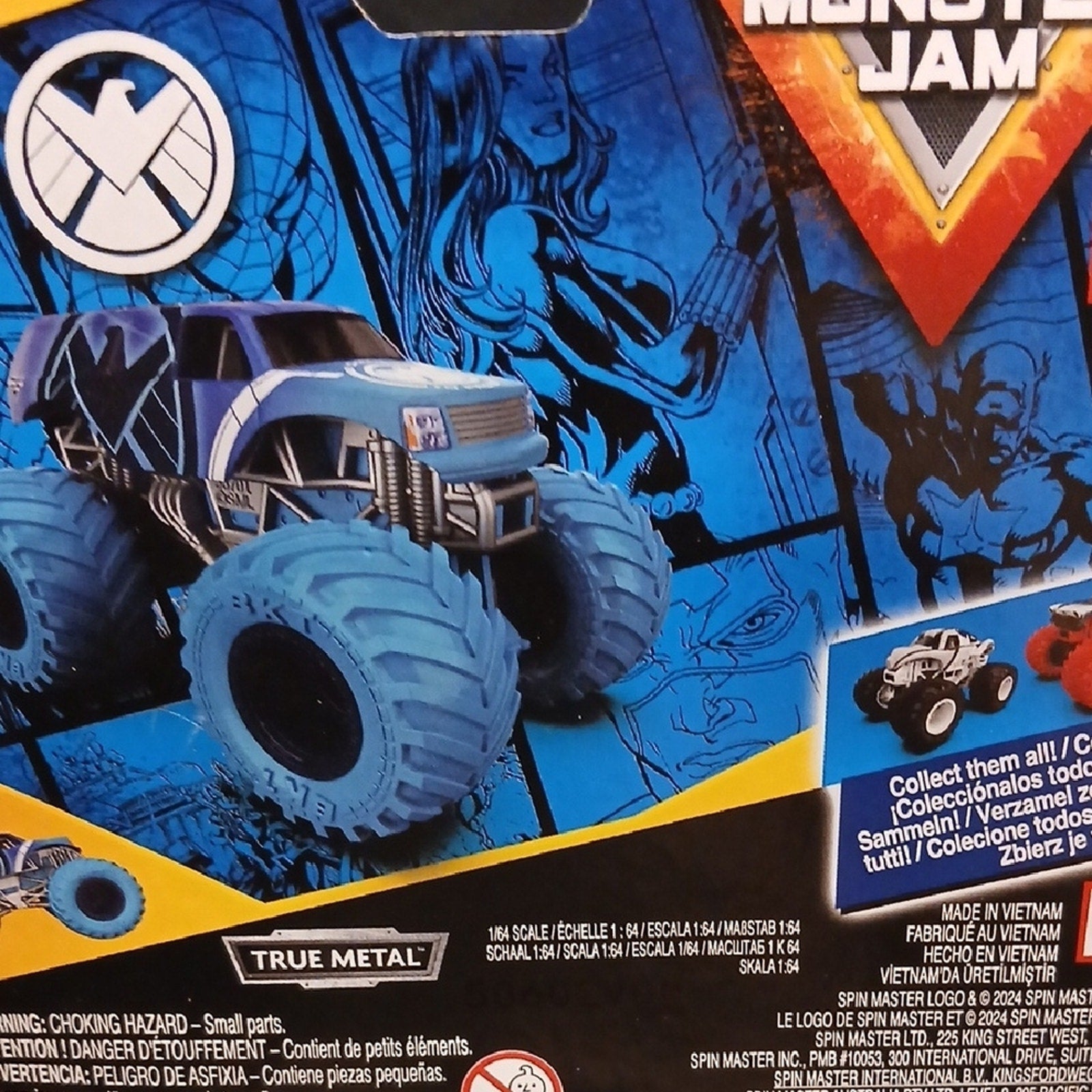 Marvel Blue Monster Jam  Truck Series 3