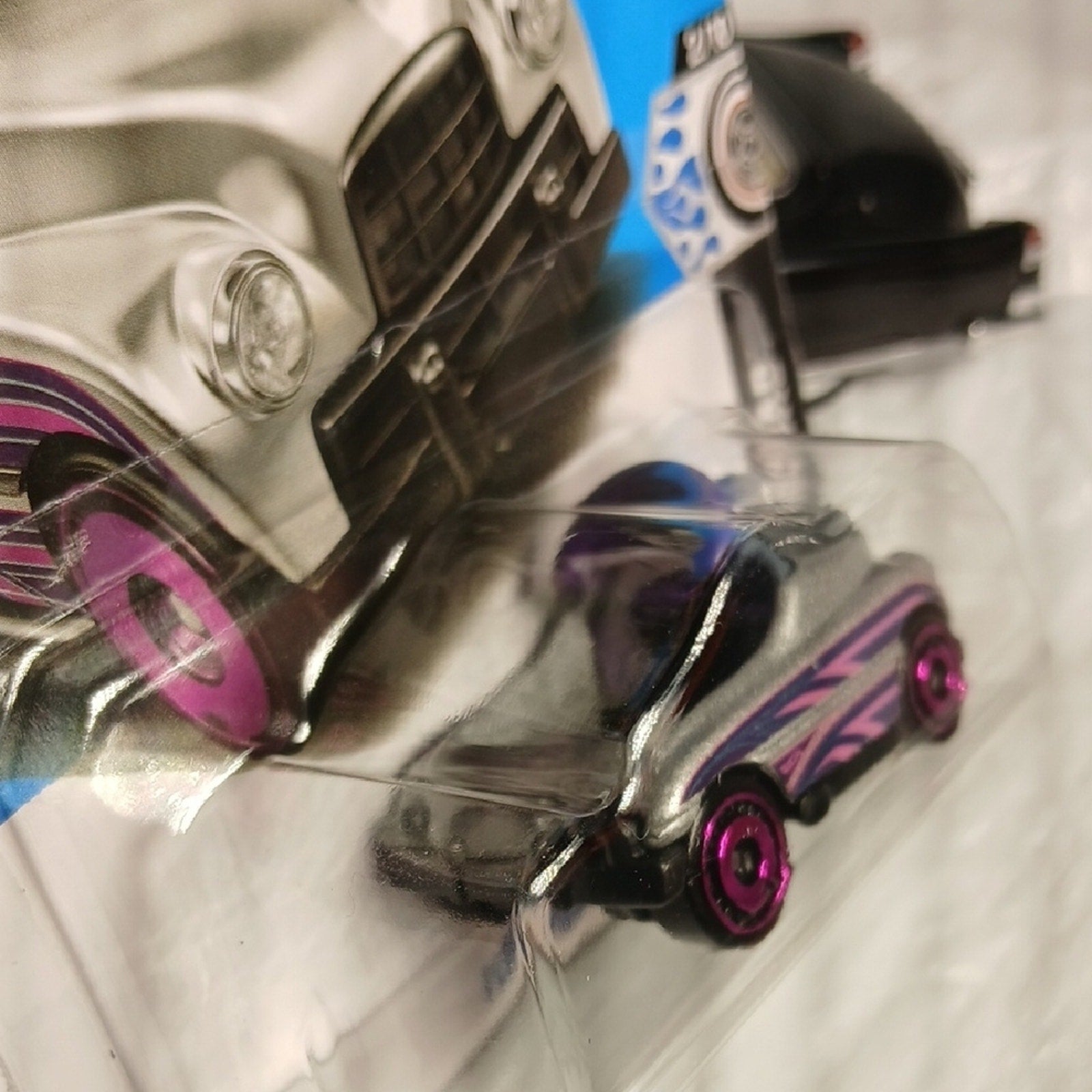 Hot Wheels Silver and Purple Pedal Driver Toy Car