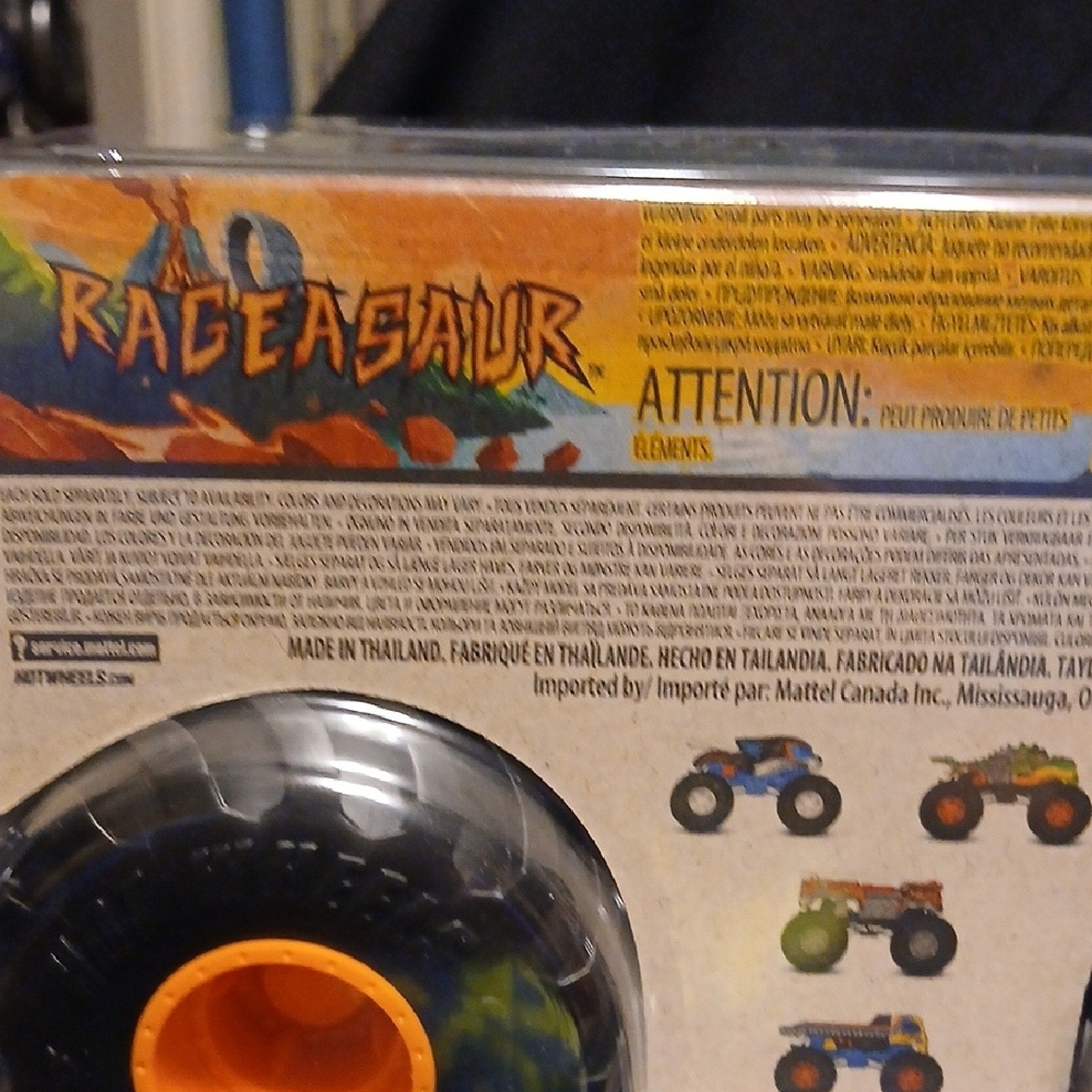 Rageasaur Oversized Hot Wheels Monster Truck - Green and Orange
