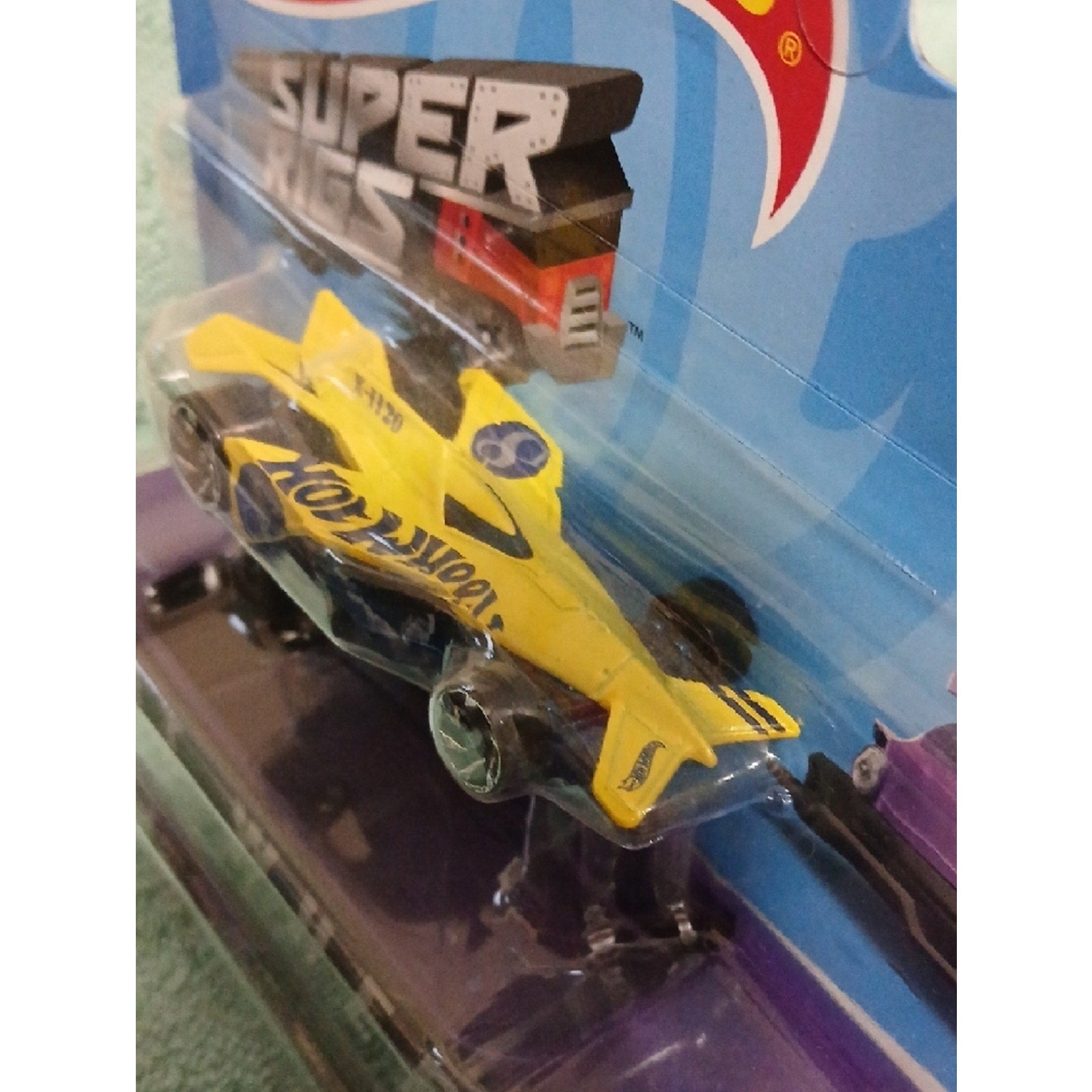 Big Rig Heat Purple Hot Wheels Truck and Jet Race Car