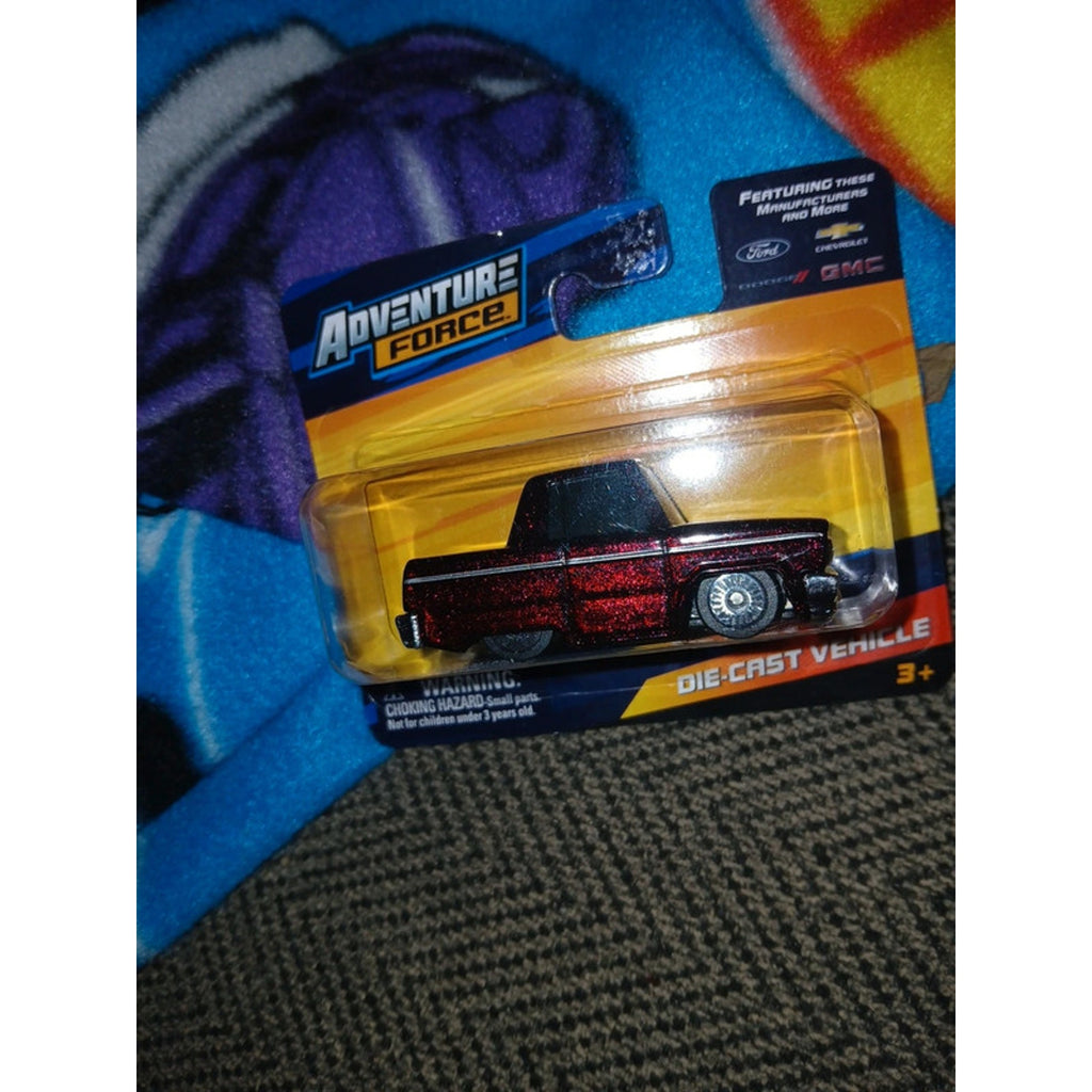 Tooned Chevy Impala. Metal flakes maroon paint