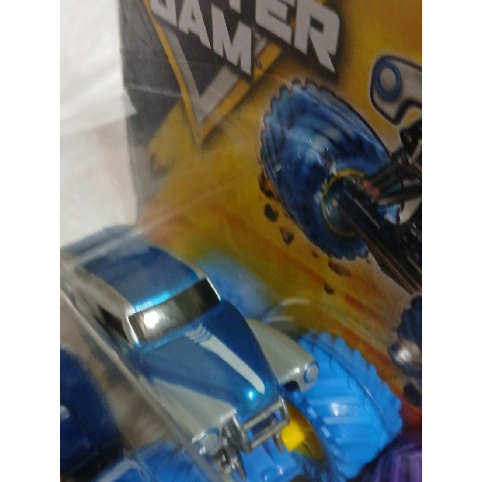 Grave Digger vs Son-Uva Digger 2-Pack Monster Jam Toy Trucks - Blue & Purple