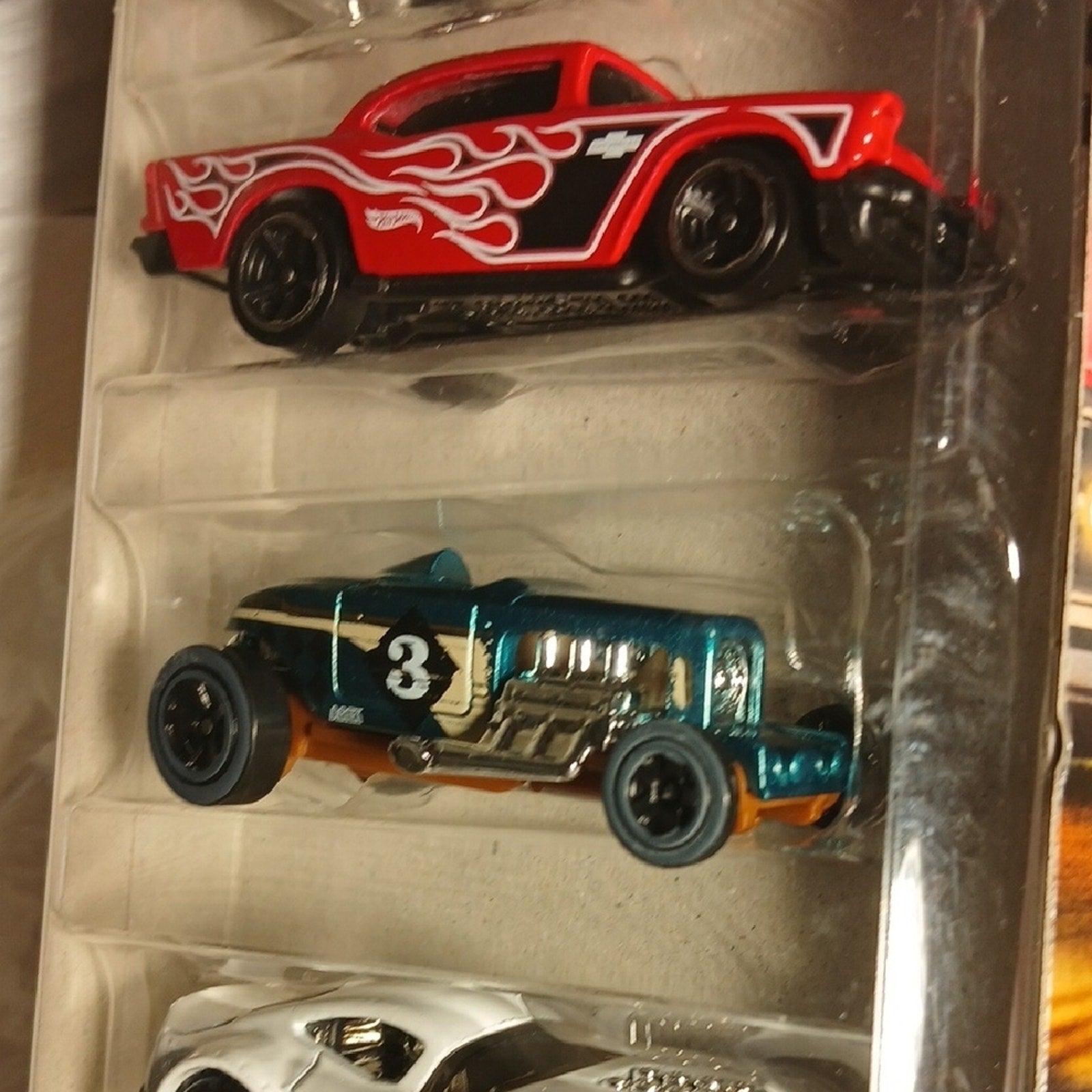 Hot Wheels Hot Rods Die-Cast Car Set - Multicolor 57 Chevy. 52 Hudson&Mercury.