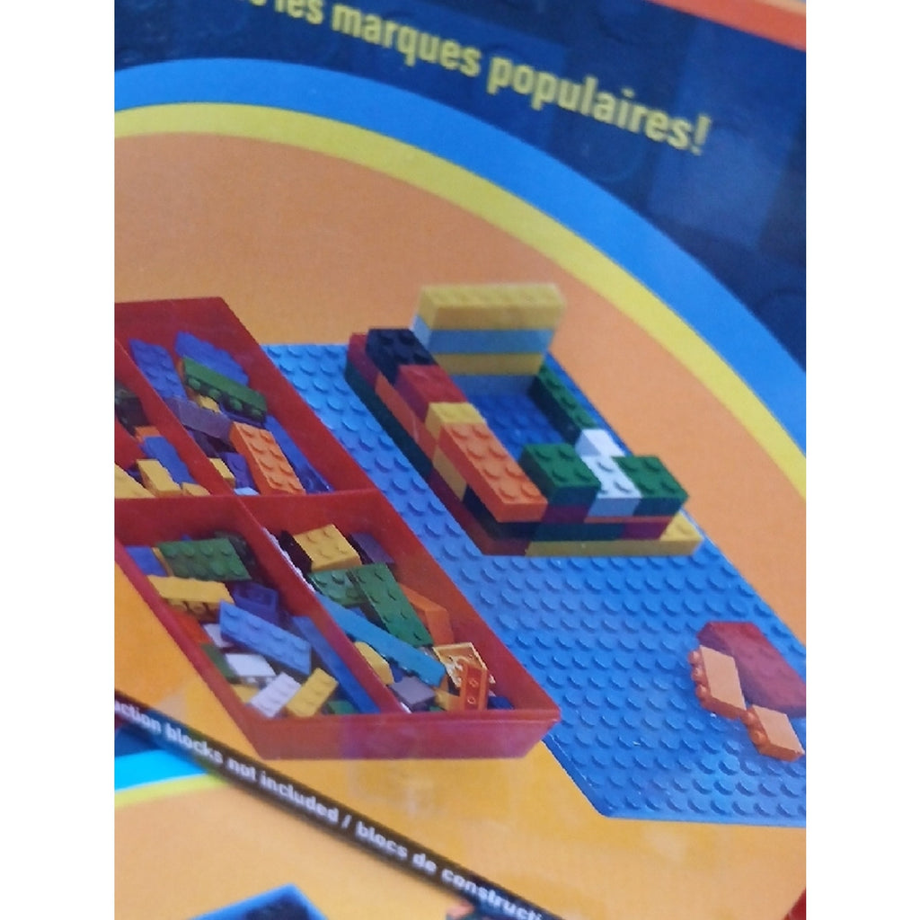 Red Top & Blue Box Blocks Storage Case for Kids.
