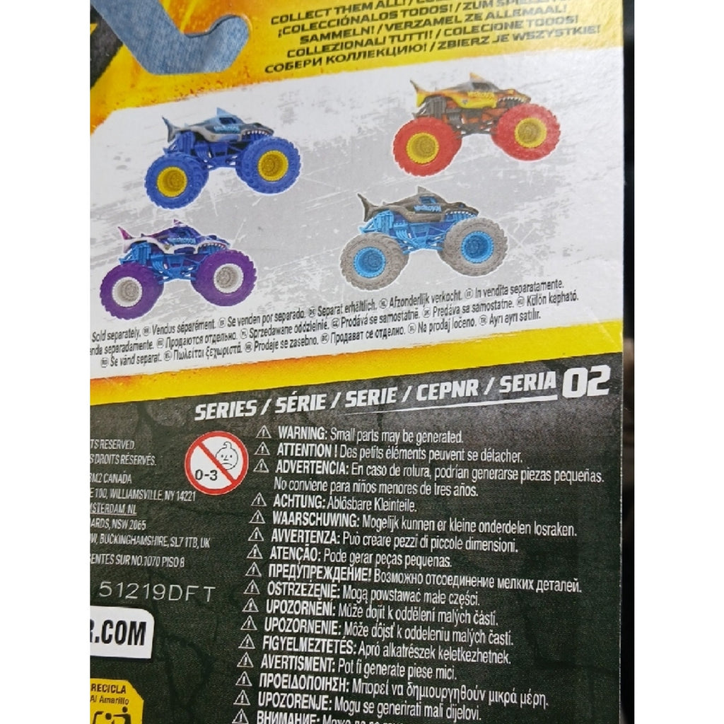 Megalodon Monster Truck Toy - Red & Yellow Series 02