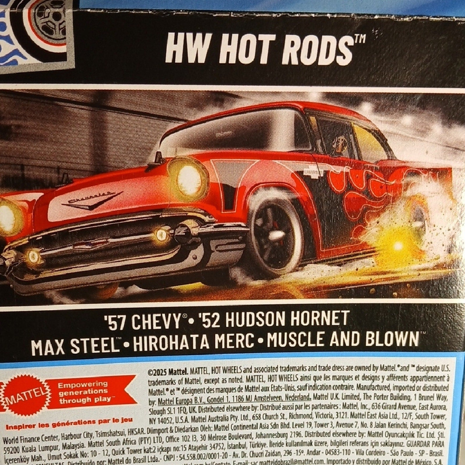 Hot Wheels Hot Rods Die-Cast Car Set - Multicolor 57 Chevy. 52 Hudson&Mercury.