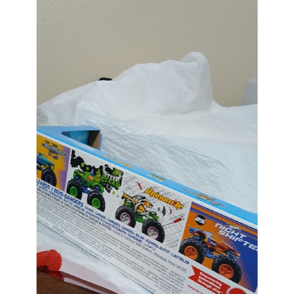 Hot Wheels Monster Trucks Half Hazards Set of 4- Multicolor