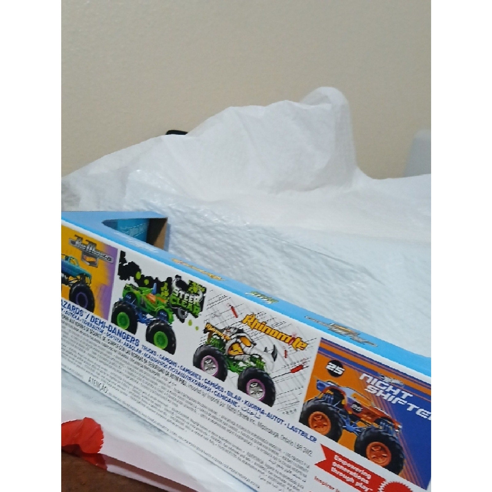 Hot Wheels Monster Trucks Half Hazards Set of 4- Multicolor